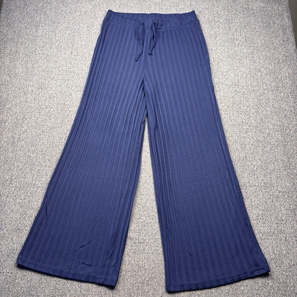 Reel Life Outdoor Wide Leg Cornflower Blue Flowy Pants Sz Large